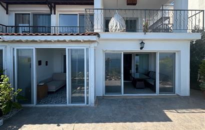 Bodrum Gündoğan Panoramik Deniz Manzaralı Satılık Bahçe Dubleksi