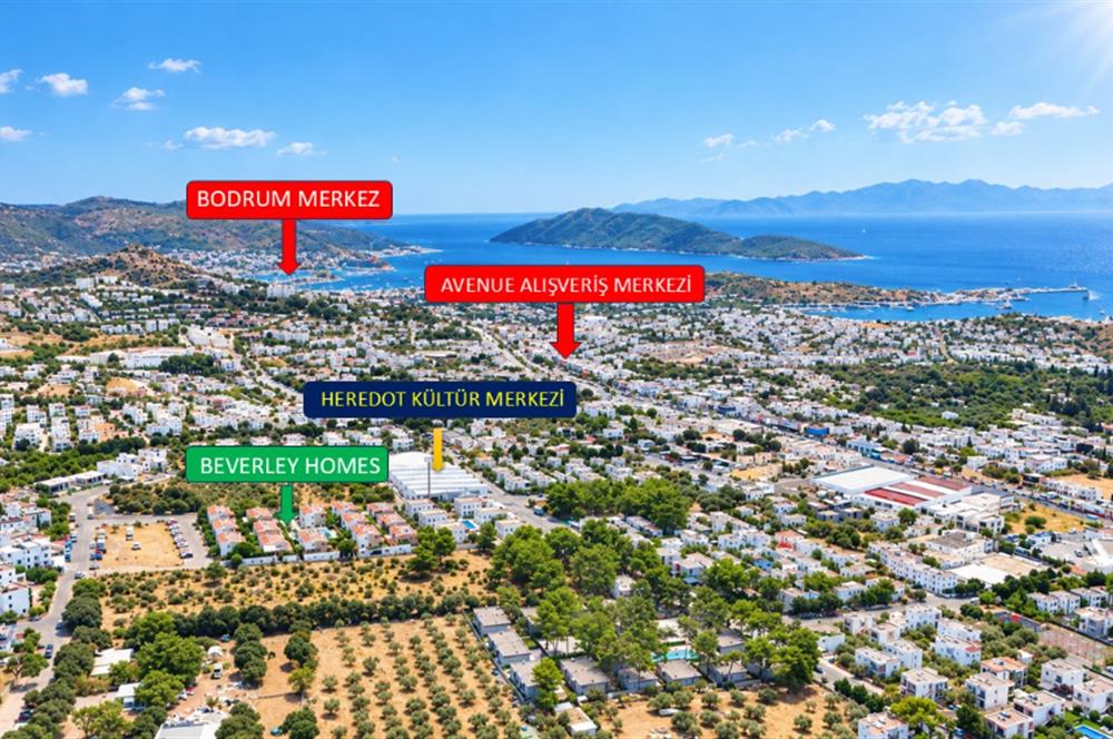 Bodrum Konacık Beverly Homes’ta 130 m² Satılık Bahçe Katı 3+1 Daire