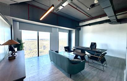 Skyland Kiralık ofis KDVli 225 m² Mobilyalı Teraslı Ofis