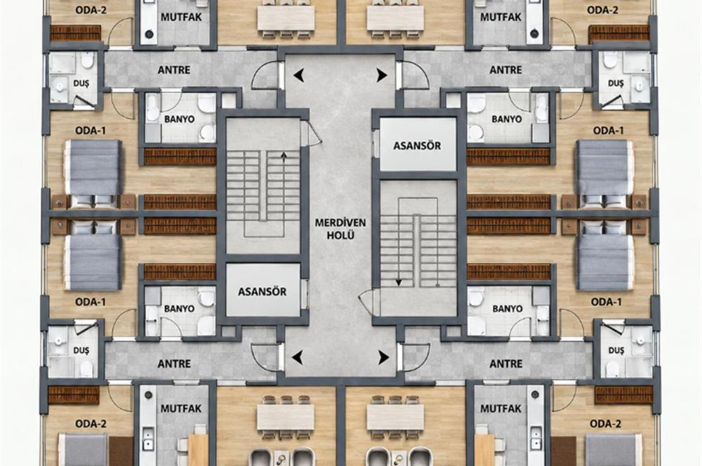 C21 Cius; Demirtaş Sakarya'da Geniş 2+1 110 M2 Net Satılık Daire