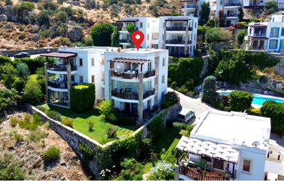 BODRUM GÜNDOĞAN BLUE BAY'DE KESİNTİSİZ DENİZ MANZARALI 2+1