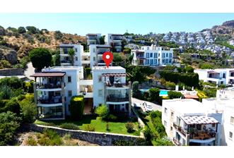 BODRUM GÜNDOĞAN BLUE BAY'DE KESİNTİSİZ DENİZ MANZARALI 2+1 - 1 - 37259