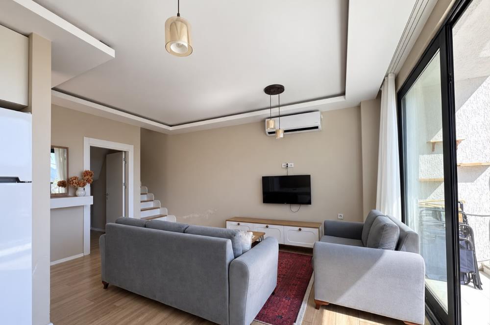Bodrum Dereköy Bahçeli Yeni Kiralık 3+1 Eşyalı Dubleks
