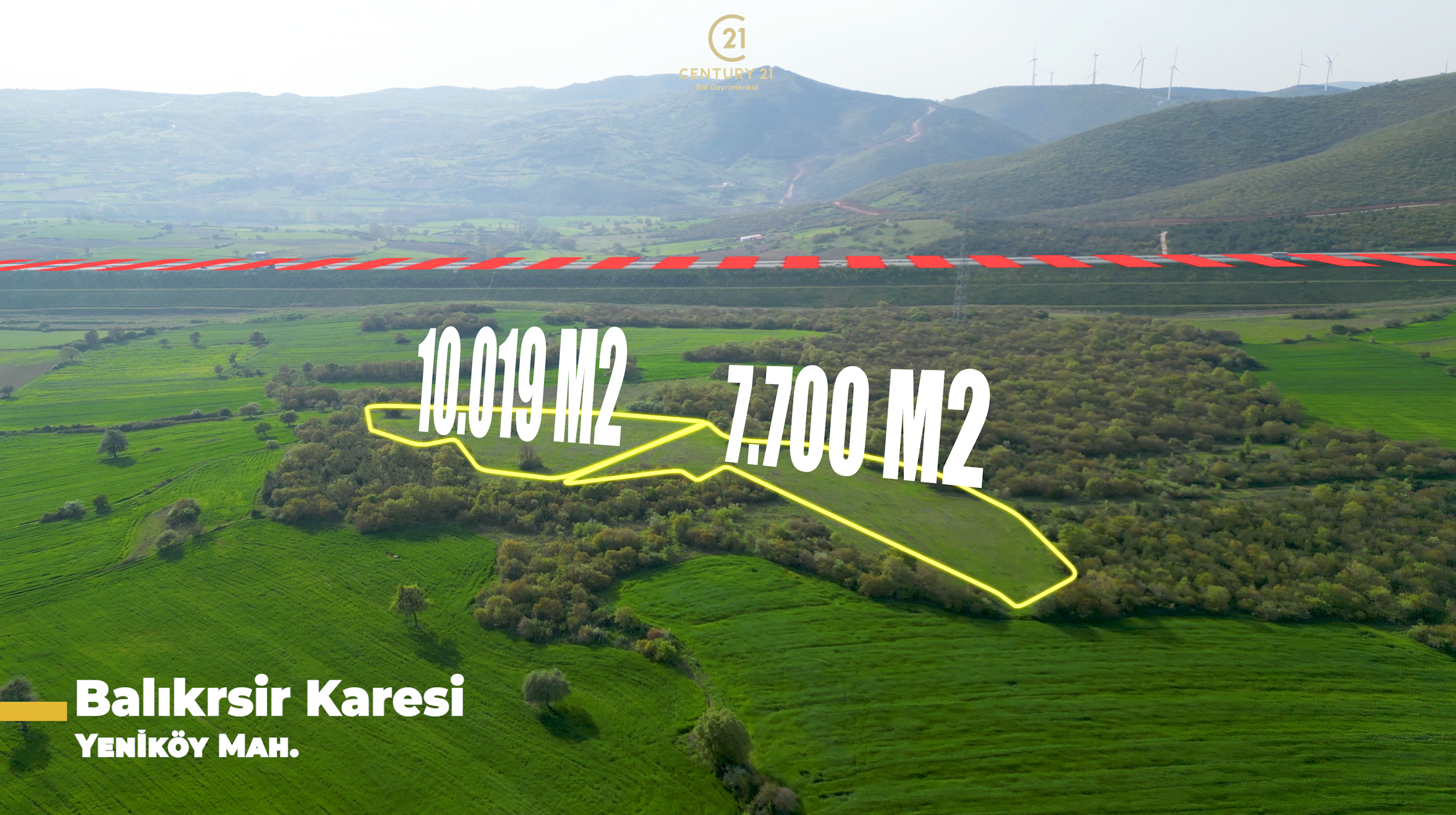 C21 BAL'dan SATILIK TARLA Yeniköy'de HAYVANCILIK ve TARIMA uygun