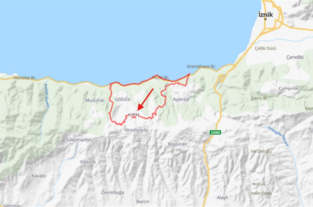 İZNİK'TE GÖL MANZARALI FIRSAT ARAZİ