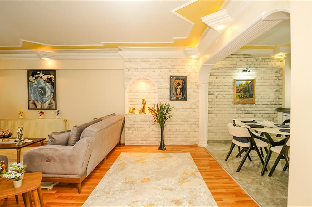 C21 Cius; Güraş 2 Sitesi'nde Deniz Manzaralı Eşyalı 3+1 Ara Kat