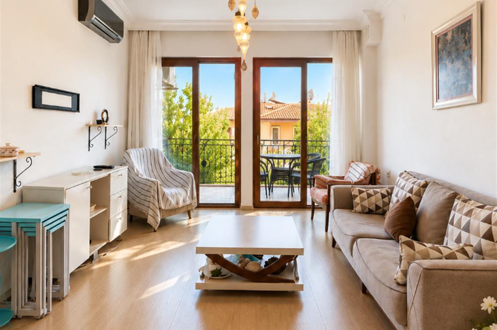 Datça Özbelde Düz Girişli Ferah Kısmi Deniz Manzaralı 2+1 Daire