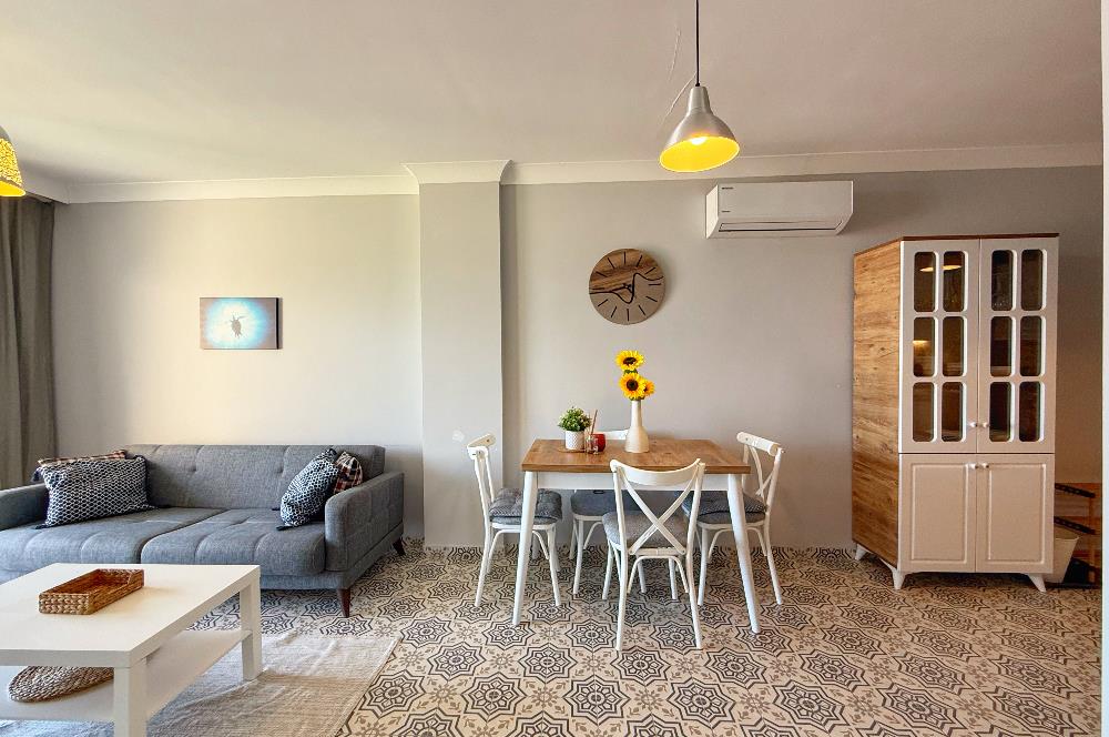 Datça Site İçerisinde Deniz Manzaralı Kiralık Eşyalı 2+1 Daire