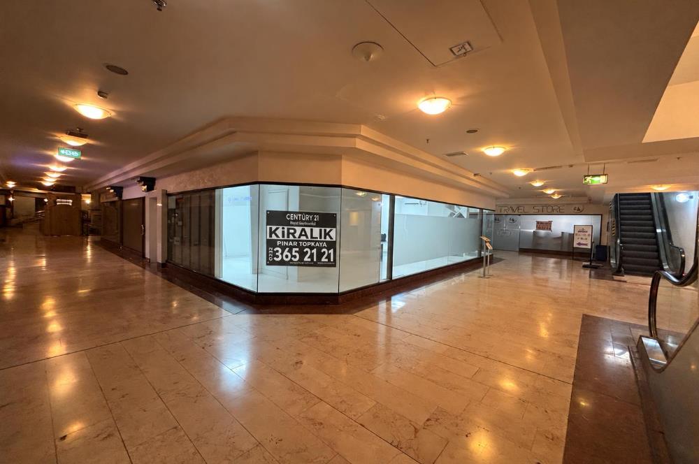 Hilton Otel Çarşı İçinde Kiralık 120m² Mağaza/Ofis