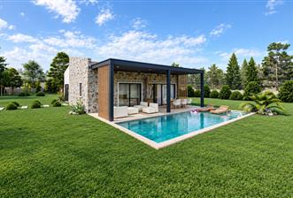 900 M2 Arsa Üzerinde Tek Katlı Taş Villa - 6 - 37499