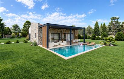 900 M2 Arsa Üzerinde Tek Katlı Taş Villa