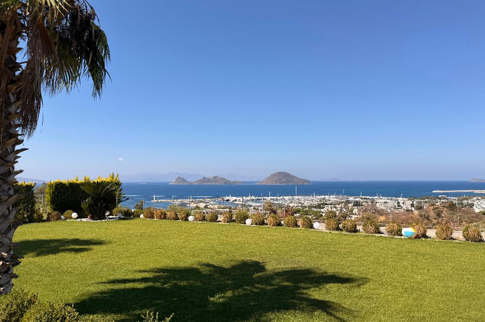 Turgutreis 1000M2 Arsa Üzerinde Full Deniz Manzaralı Flat Villa