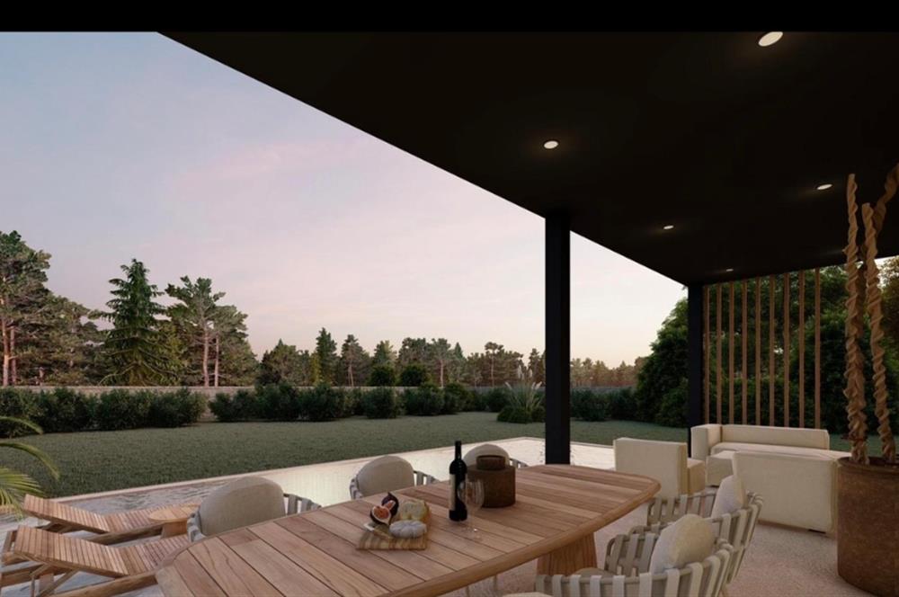 900 M2 Arsa Üzerinde Tek Katlı Taş Villa