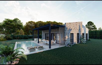 900 M2 Arsa Üzerinde Tek Katlı Taş Villa