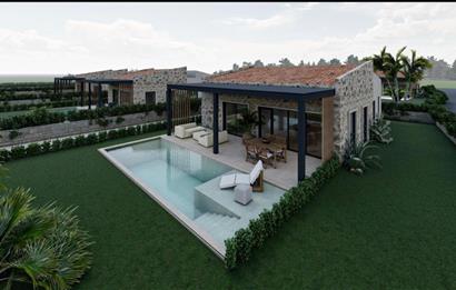 900 M2 Arsa Üzerinde Tek Katlı Taş Villa