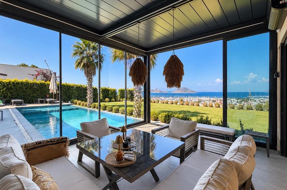 Turgutreis 1000M2 Arsa Üzerinde Full Deniz Manzaralı Flat Villa