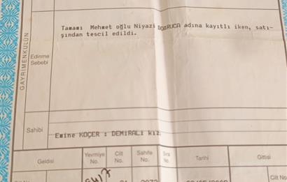 Kandıra Yağcılar'da 716m² Satılık Tarla (Fındık Bahçesi)