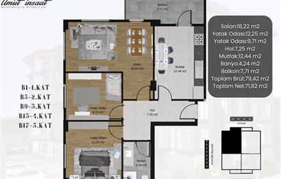 TEKİRDAĞ ERGENE'DE SATILIK 2+1 LÜKS DAİRE
