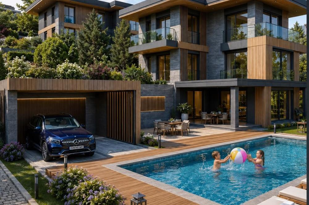 Şile Kızılcaköy'de Müstakil Havuzlu, 5+1 Lüks Villa