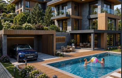 Şile Kızılcaköy'de Müstakil Havuzlu, 5+1 Lüks Villa