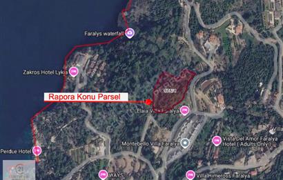 FETHİYE FARALYA’DA DENİZE YAKIN, TURİZM BÖLGESİNDE YATIRIMLIK ARSA