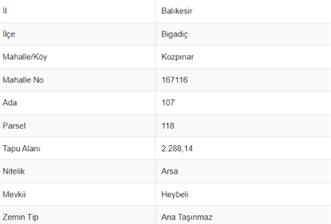 C21 Bal'dan Bigadiç Kozpınar'da Satılık Arsa - 4 - 37625