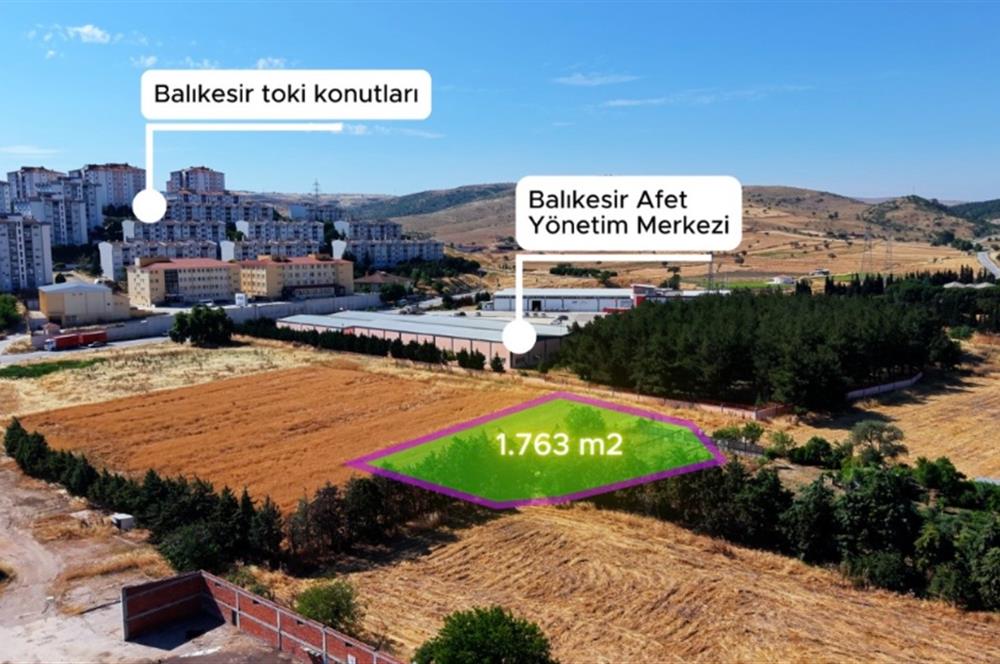 YENİMAHALLE'DE KÖŞE 1763 m2 TİCARET+KONUT E:1.60 SATILIK ARSA