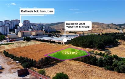 YENİMAHALLE'DE KÖŞE 1763 m2 TİCARET+KONUT E:1.60 SATILIK ARSA