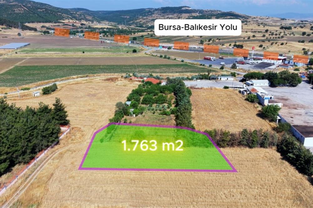 YENİMAHALLE'DE KÖŞE 1763 m2 TİCARET+KONUT E:1.60 SATILIK ARSA