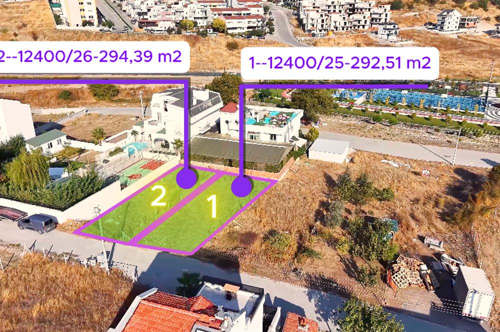KUVAYİ MİLLİYE MH. TEVHİDE UYGUN 2 PARSEL TOPLAM 587 m2 ARSA