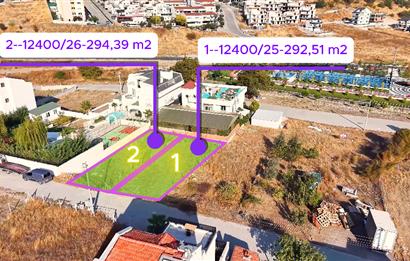 KUVAYİ MİLLİYE MH. TEVHİDE UYGUN 2 PARSEL TOPLAM 587 m2 ARSA