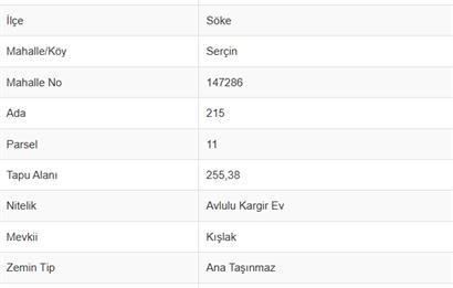 AYDIN SÖKE SERÇİN' DE BAFA GÖLÜ MANZARALI KAĞGİR EVLİ TARLA