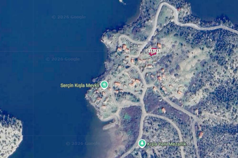 AYDIN SÖKE SERÇİN' DE BAFA GÖLÜ MANZARALI KAĞGİR EVLİ TARLA