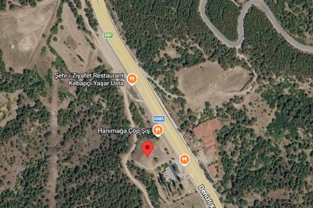 DENİZLİ, CANKURTARAN MAH. SATILIK YOL KENARI 4.800 M2 TARLA
