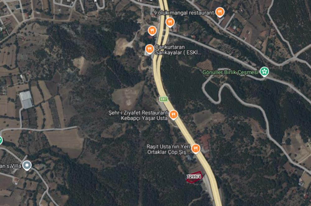 DENİZLİ, CANKURTARAN MAH. SATILIK YOL KENARI 2.385 M2 TARLA