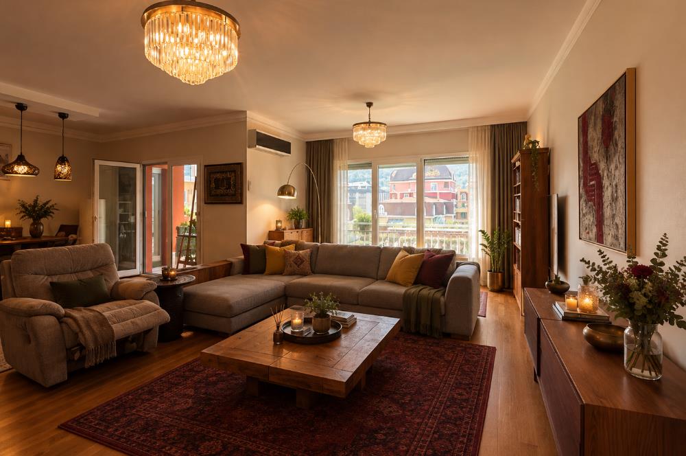 Göktürk'te Kiralık 4+1 Bahçe Manzaralı Daire