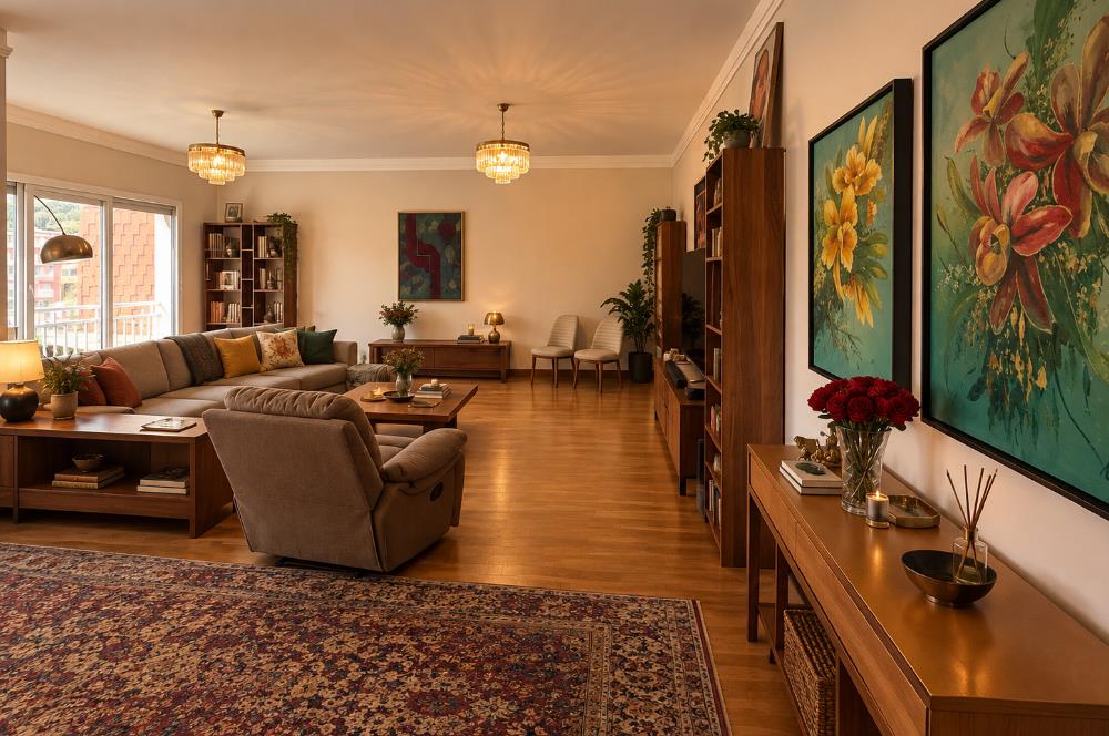 Göktürk'te Kiralık 4+1 Bahçe Manzaralı Daire