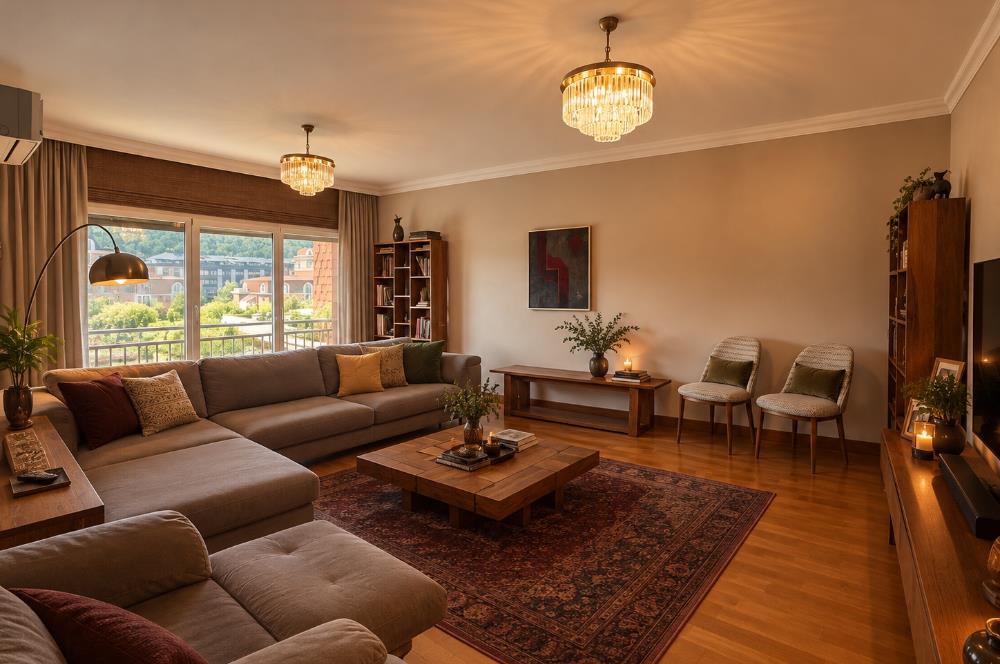 Göktürk'te Kiralık 4+1 Bahçe Manzaralı Daire