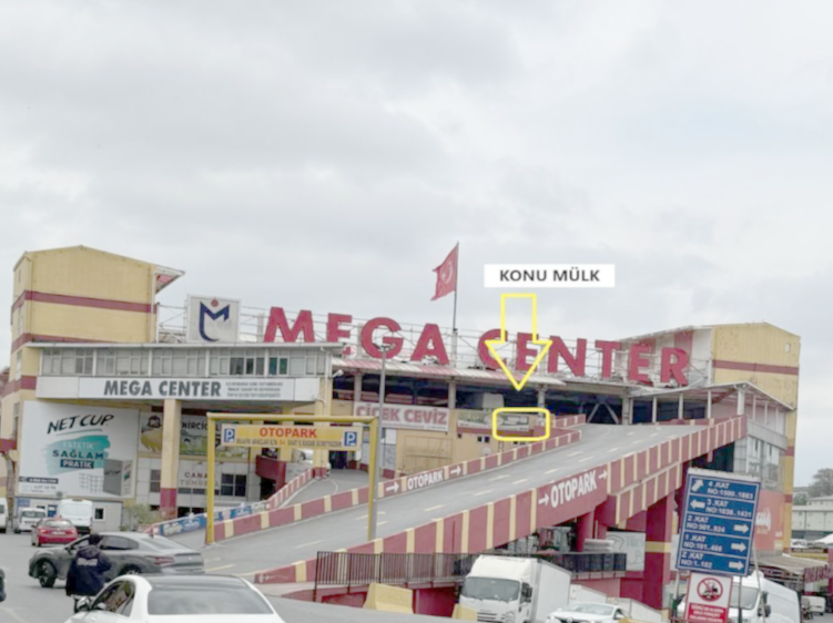 BANKADAN BAYRAMPAŞA MEGA CENTER' DA SATILIK DÜKKAN