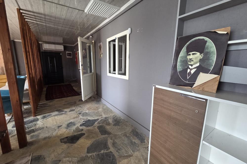 Mumcular Gökyer yıllık  kiralık 1698 m2 tarla ve icerisinde 1+1 esyalı müstakil ev