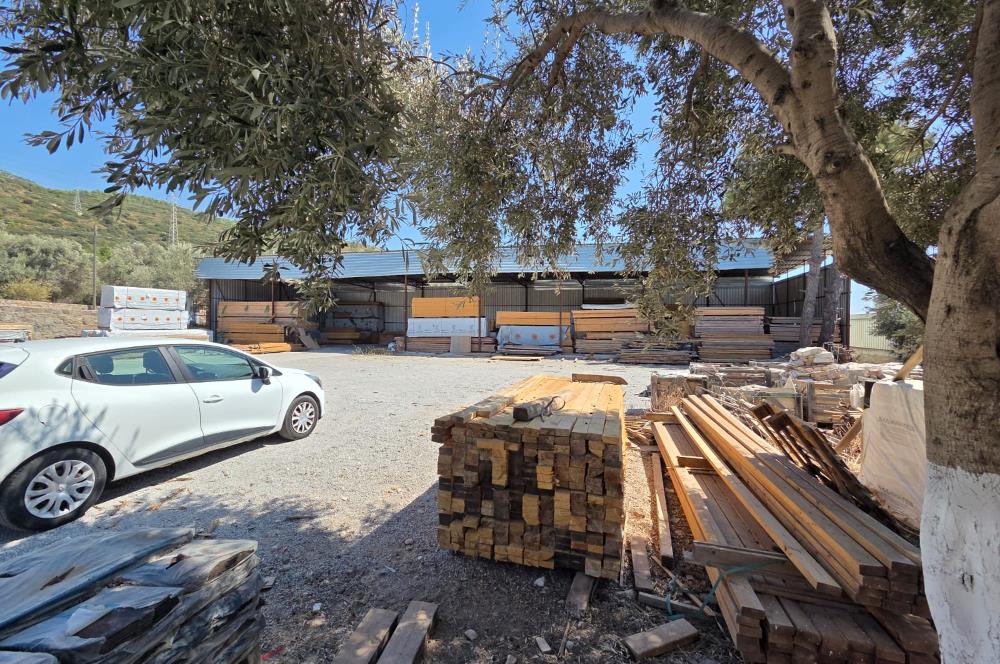 Bodrum-Yalıkavak yolu üzeri ticari kiralık arsa ve depo