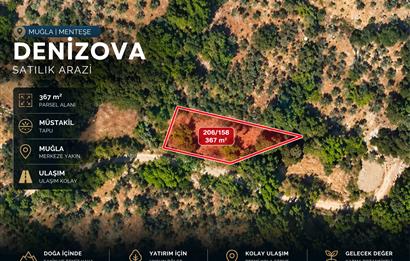 Muğla Menteşe Denizova da 367 m² Satılık Arazi