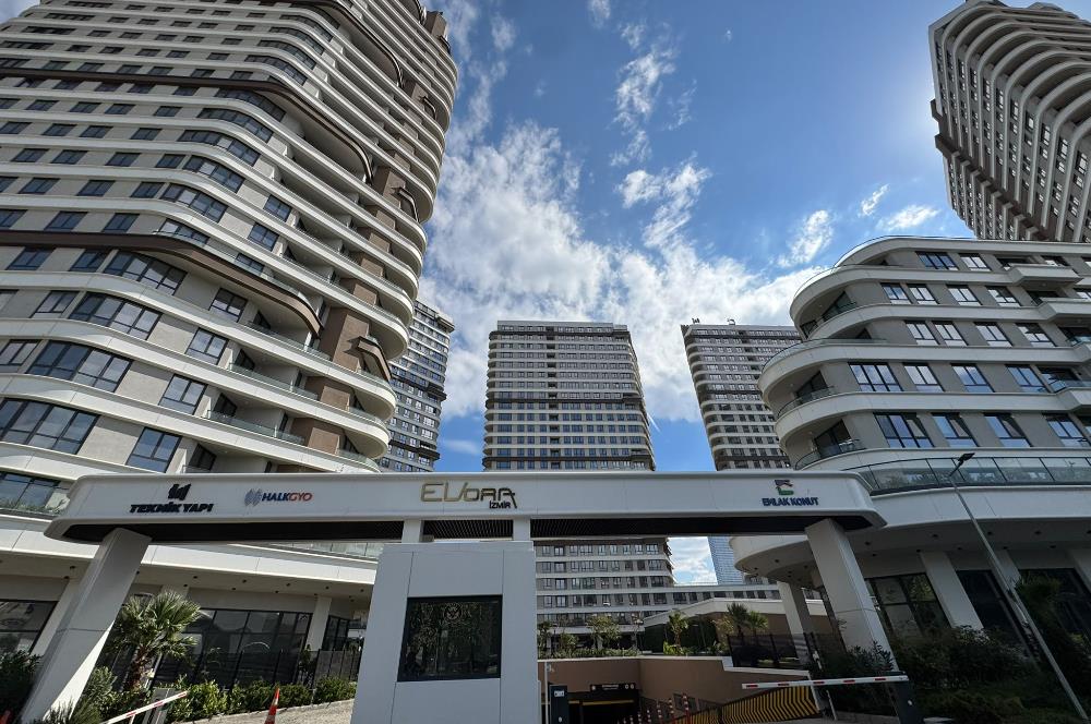 Alsancak Evora'da Deniz Manzaralı Sıfır 2+1 Kiralık Daire