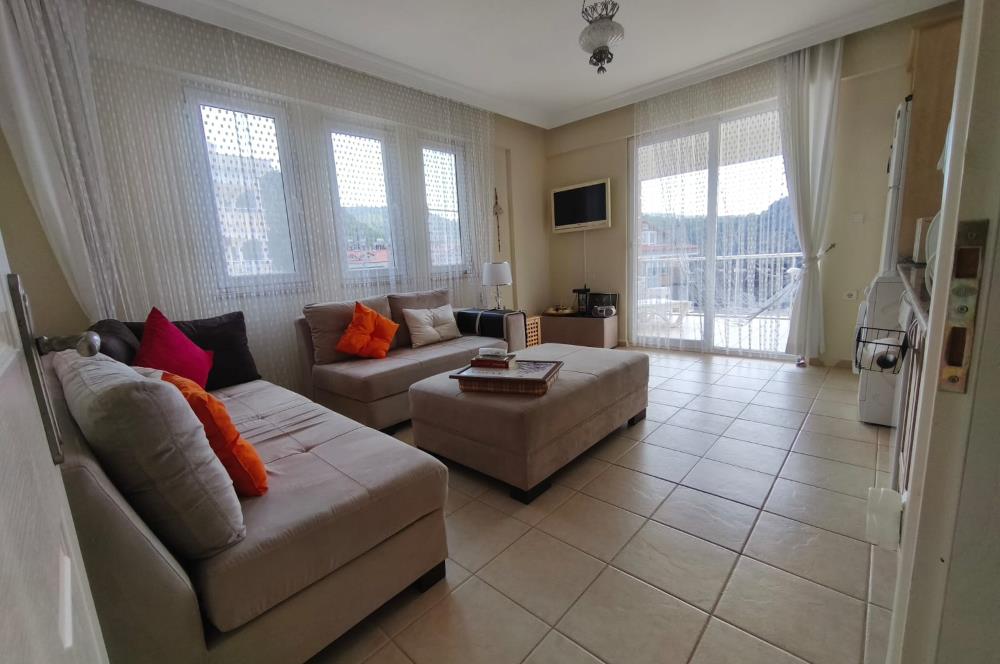 Fethiye Patlangıç'ta Deniz Manzaralı, Site İçinde Havuzlu Daire