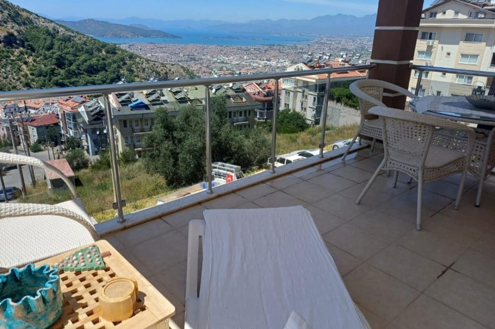Fethiye Patlangıç'ta Deniz Manzaralı, Site İçinde Havuzlu Daire