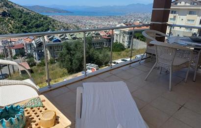 Fethiye Patlangıç'ta Deniz Manzaralı, Site İçinde Havuzlu Daire