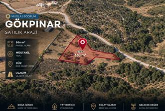 Bodrum Gökpınar'da 860 m²  Satılık Arazi - 3 - 37831