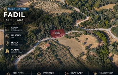 Muğla Menteşe Fadıl'da Yola Cepheli 637 m² Müstakil Parsel