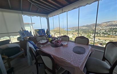 Bodrum Gümüşlük Full ve Kapanmaz Deniz Manzaralı Satılık Villa