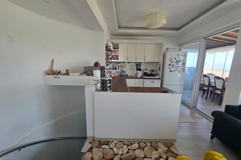 Bodrum Gümüşlük Full ve Kapanmaz Deniz Manzaralı Satılık Villa
